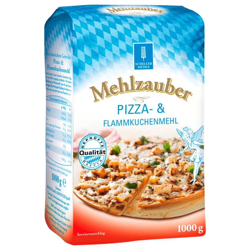 Mehlzauber Pizza- & Flammkuchenmehl 1kg